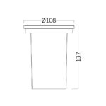 Φωτιστικό Δαπέδου Χωνευτό GU10 IP67 Ø108 – BT27-00101