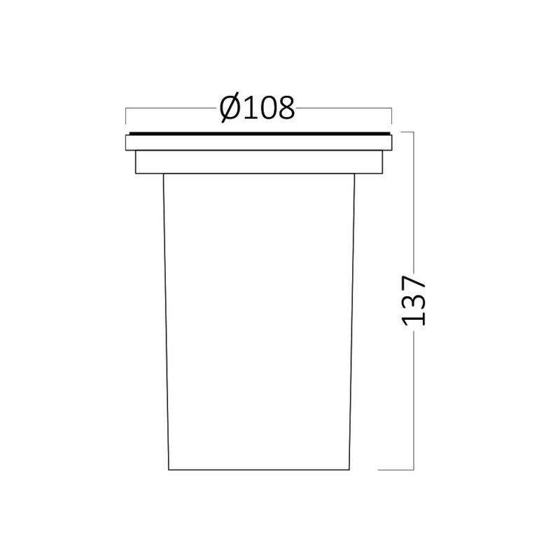 Φωτιστικό Δαπέδου Χωνευτό GU10 IP67 Ø108 – BT27-00101
