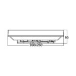 Πλαφονιέρα IP44 20W 3000k 26x26cm – BH15-03100