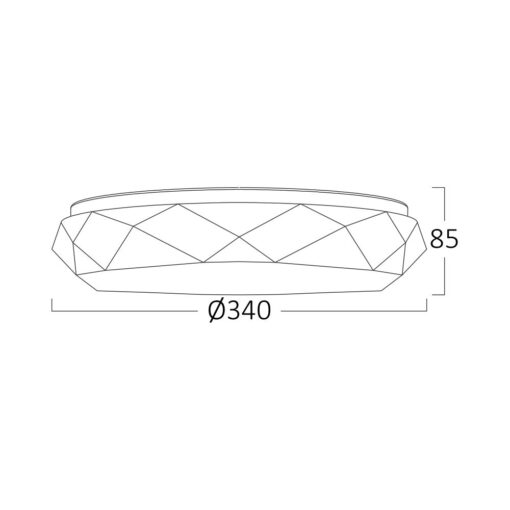 Φωτιστικό Πλαφονιέρα Λευκό Jade LED 24W CCT 2450lm Στρογγυλό Φ34 – BH16-20380