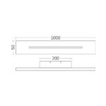 Απλίκα led “Leva” 30w 3260lm 3000k Μαύρη – BH07-03601