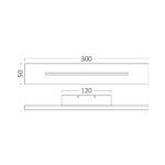 Απλίκα led “Leva” 10w 1060lm 3000k Μαύρη – BH07-03401
