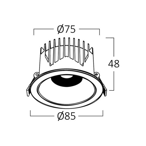 Σποτ Led Linex 10w 3CCT Μαύρο – BD37-00181