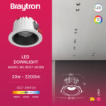 Σποτ Led Linex 20w 3CCT Λευκό/Μαύρο – BD37-00280