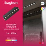 Σποτ led “Linex” 9w 3CCT Μαύρο – BD63-00281