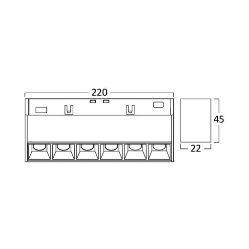 BRY-LNS220-12W-48VDC-3000K-BLC-MAG. LINEAR – BD60-01201
