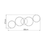 Οροφής led “Nela” 60w 6050lm CCT με Control – BH17-04090