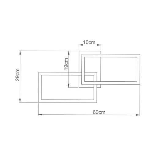 Οροφής led “Nela” 40w 4400lm CCT με Control – BH17-04490