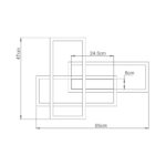 Οροφής led “Nela” 65w 7150lm CCT με Control – BH17-04591