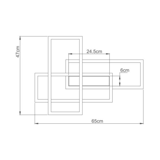 Οροφής led “Nela” 65w 7150lm CCT με Control – BH17-04590