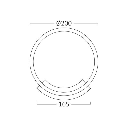 Απλίκα led “Nela” 12w 3000k Μαύρη – BH07-03701