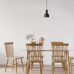 Κρεμαστό μονόφωτο 1 x Ε27 μαύρο Ø15 – BV05-00010