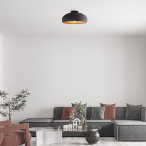 Φωτιστικό οροφής 1 x Ε27 μαύρο Ø40 – BV05-00033