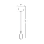BRY-PENDA-E27-1MT-MTL-CFE-PENDANT KIT – BY45-00200
