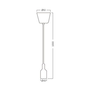 BRY-PENDA-E27-1MT-MTL-CFE-PENDANT KIT – BY45-00200