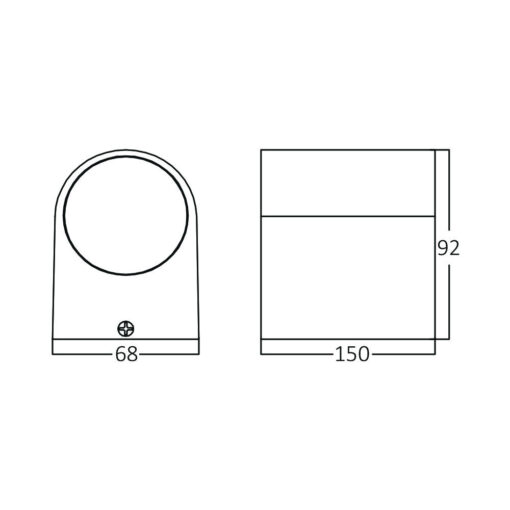 Απλίκα up down “Rita” για GU10 Ανθρακί – BG32-00222