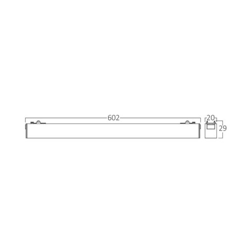 Φωτιστικό Led Μαγνήτης Ράγας slim 18w 3000k Μαύρο – BD60-10601