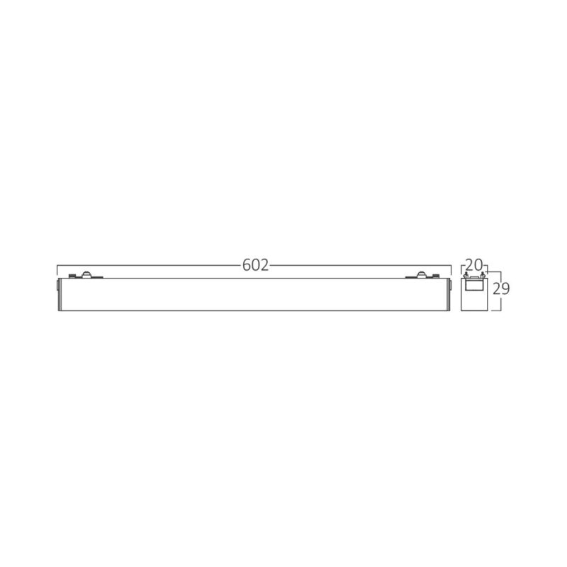 Φωτιστικό Led Μαγνήτης Ράγας slim 18w 4000k Μαύρο – BD60-10611