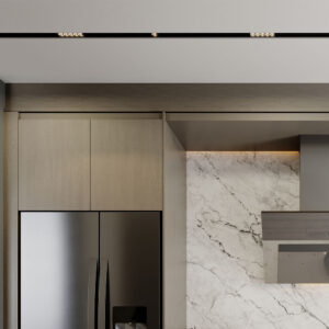 Φωτιστικό Led Μαγνητικής Ράγας slim 6W 3000K Mαύρο – BD60-11101