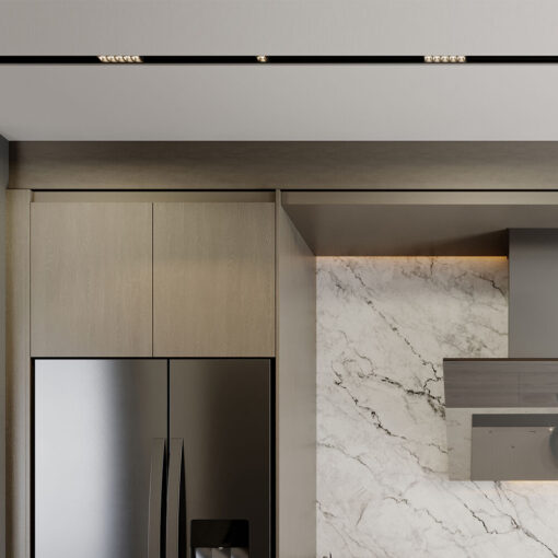 Φωτιστικό Led Μαγνητικής Ράγας slim 6W 3000K Mαύρο – BD60-11101