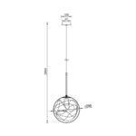 Κρεμαστό μονόφωτο 1 x Ε27 χρυσό – BV01-00020