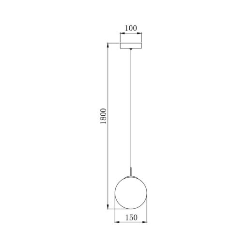 Κρεμαστό μονόφωτο με κρύσταλλο 1 x G9 – BV01-00030