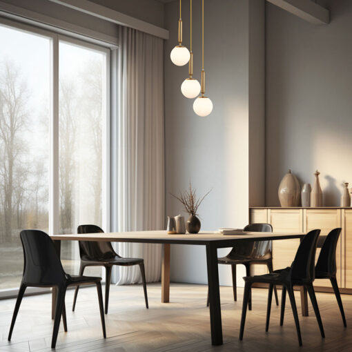 Κρεμαστό φωτιστικό 3 x G9 χρυσό – BV01-00061