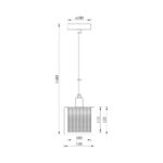 Κρεμαστό μονόφωτο 1 x Ε14 Ø13cm – BV01-00080