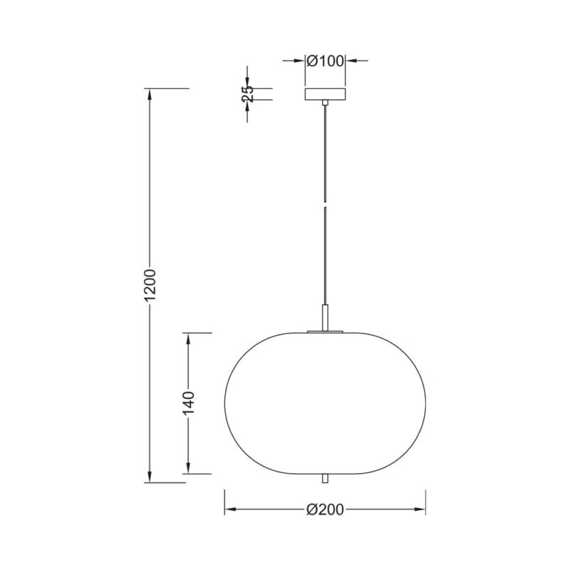 Κρεμαστό μονόφωτο 1 x Ε14 – BV01-00103