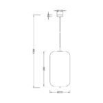 Κρεμαστό μονόφωτο 1 x Ε27 – BV01-00101