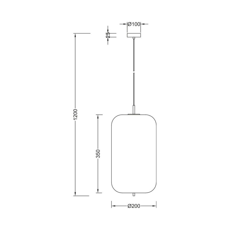 Κρεμαστό μονόφωτο 1 x Ε27 – BV01-00101