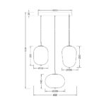 Κρεμαστό τρίφωτο 3 x Ε14 – BV01-00106