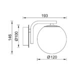 Απλίκα 1 x G9 μαύρη – BV01-00123