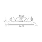 Πάνελ 18w 3CCT Dimmable Μαύρο – BP01-91881