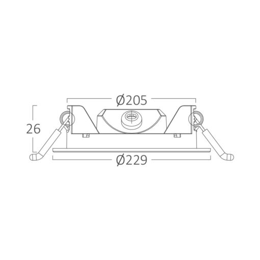 Πάνελ 18w 6500k Dimmable Μαύρο – BP01-91831