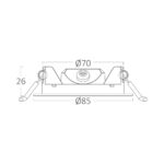 Πάνελ 4w CCT Dimmable Μαύρο – BP01-90481
