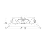 Πάνελ 6w CCT Dimmable Μαύρο – BP01-90681