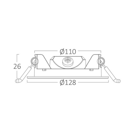 Πάνελ 6w CCT Dimmable Μαύρο – BP01-90681
