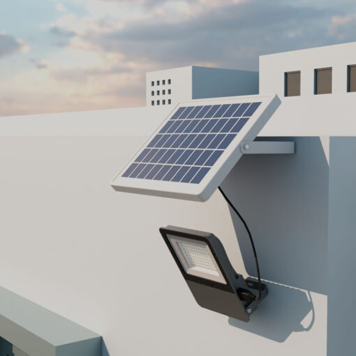 Προβολέας ηλιακός (solar) IP65 100w (30w) 600lm 3CCT – BT64-01281