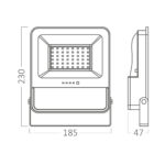 Προβολέας ηλιακός (solar) IP65 150w (50w) 1800lm 3CCT – BT64-01881