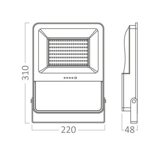 Προβολέας ηλιακός (solar) IP65 75w (250w) 3000lm 3CCT 2m Καλώδιο – BT64-02481