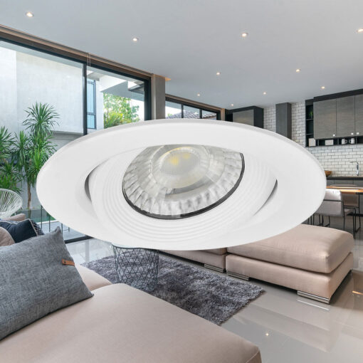 Σποτ Led Kινητό 10w Στρογγυλό 3CCT Λευκό – BD02-01080
