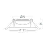 Σποτ Led Kινητό 10w Στρογγυλό 3CCT Λευκό – BD02-01080