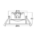BRY-SPOTLED G3-7W-RND-BLC-3IN1-LED SPOTLIGHT – BD02-00781