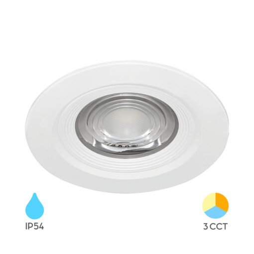 Σποτ Led GE 7W 3IN1 RND IP54 Λευκό – BD01-00780