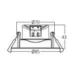 Σποτ Led GE 7W 3IN1 RND IP54 Λευκό – BD01-00780