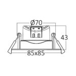 BRY-SPOTLED G3-7W-SQR-WHT-3IN1-LED SPOTLIGHT – BD02-10780
