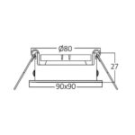 Σποτ Tetra SQR GU10 Μαύρο – BH03-04131