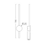 Απλίκα “Tiny” 16w 1580lm 3000k Μαύρη – BH07-04201