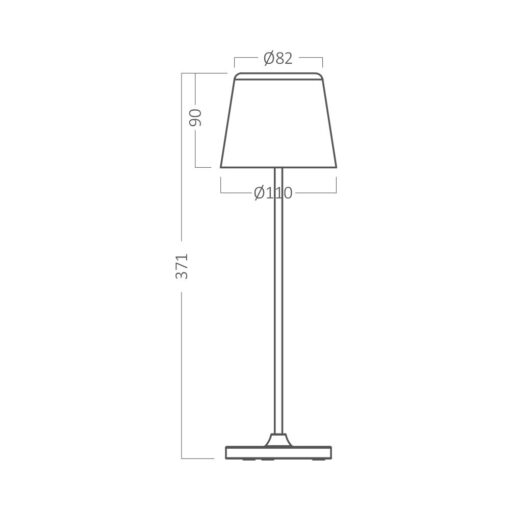 Επαναφορτιζόμενο πορτατίφ “Tower” dimmable 3w 3000k – BK06-00081